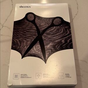 Sheertex tights Micro Dot Super Sheer Rip Resistant Tights  XL NIB Black